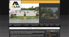 Desktop Screenshot of milamequipmentsales.com