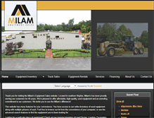 Tablet Screenshot of milamequipmentsales.com